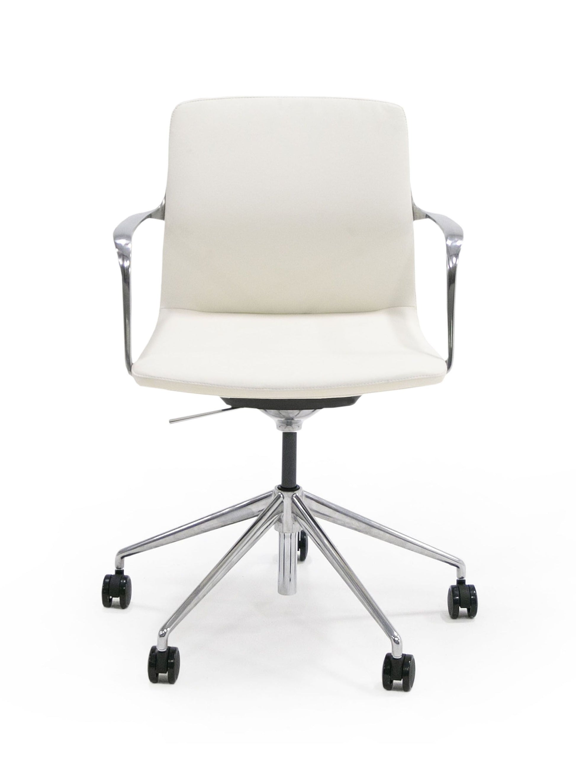 "Modrest Sundar White Mid Back Conference Office Chair - Modern office chair" | Vrxco.com