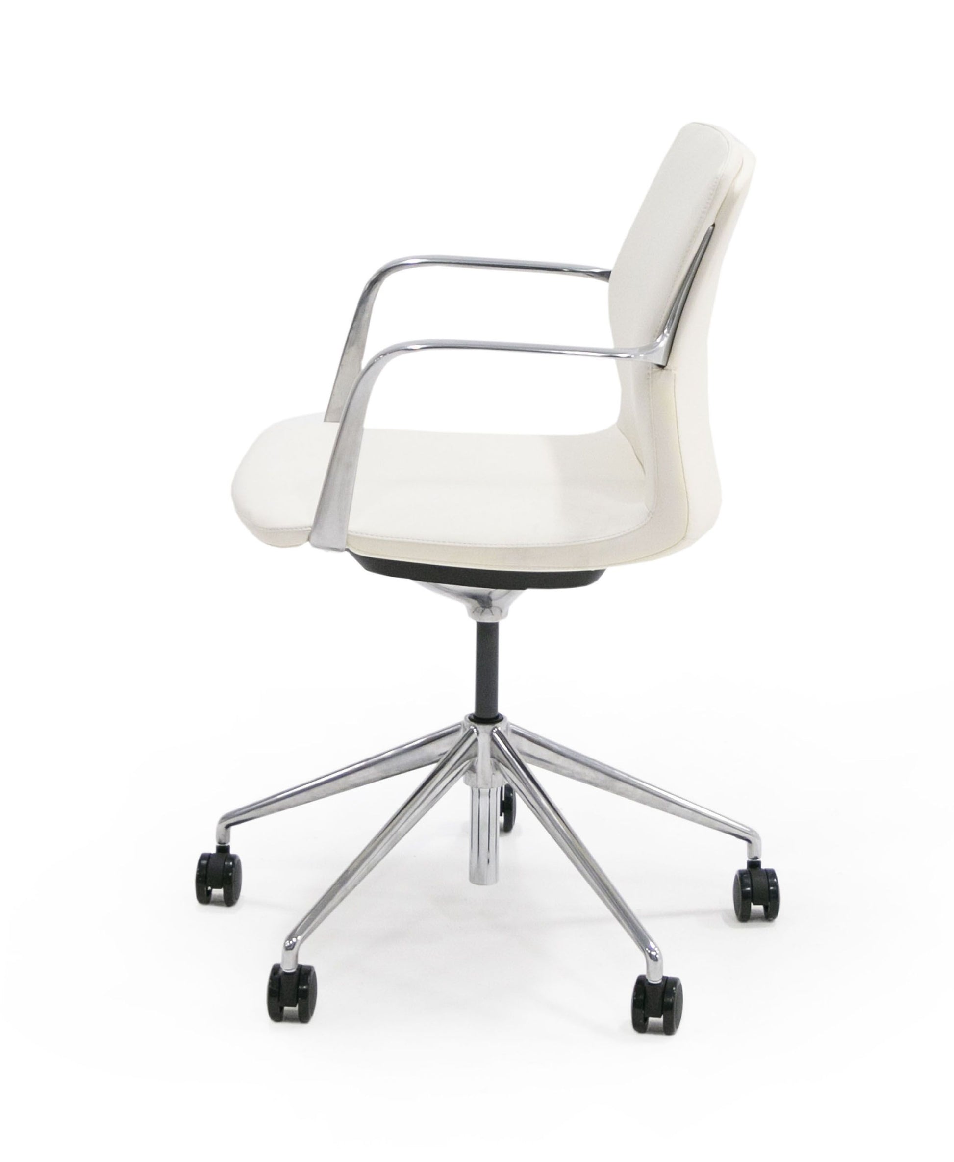 "Modrest Sundar White Mid Back Conference Office Chair - Modern office chair" | Vrxco.com