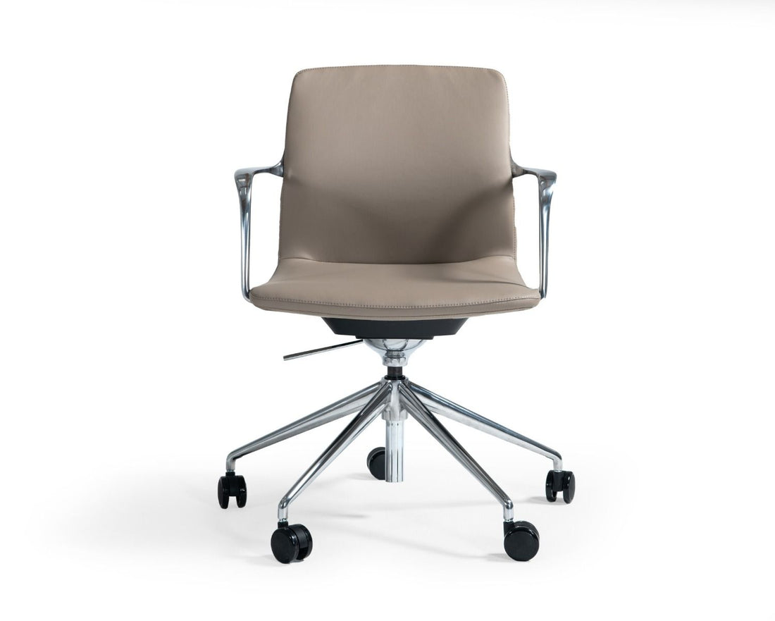"Modrest Sundar Grey Mid Back Conference Office Chair - Modern office chair" | Vrxco.com