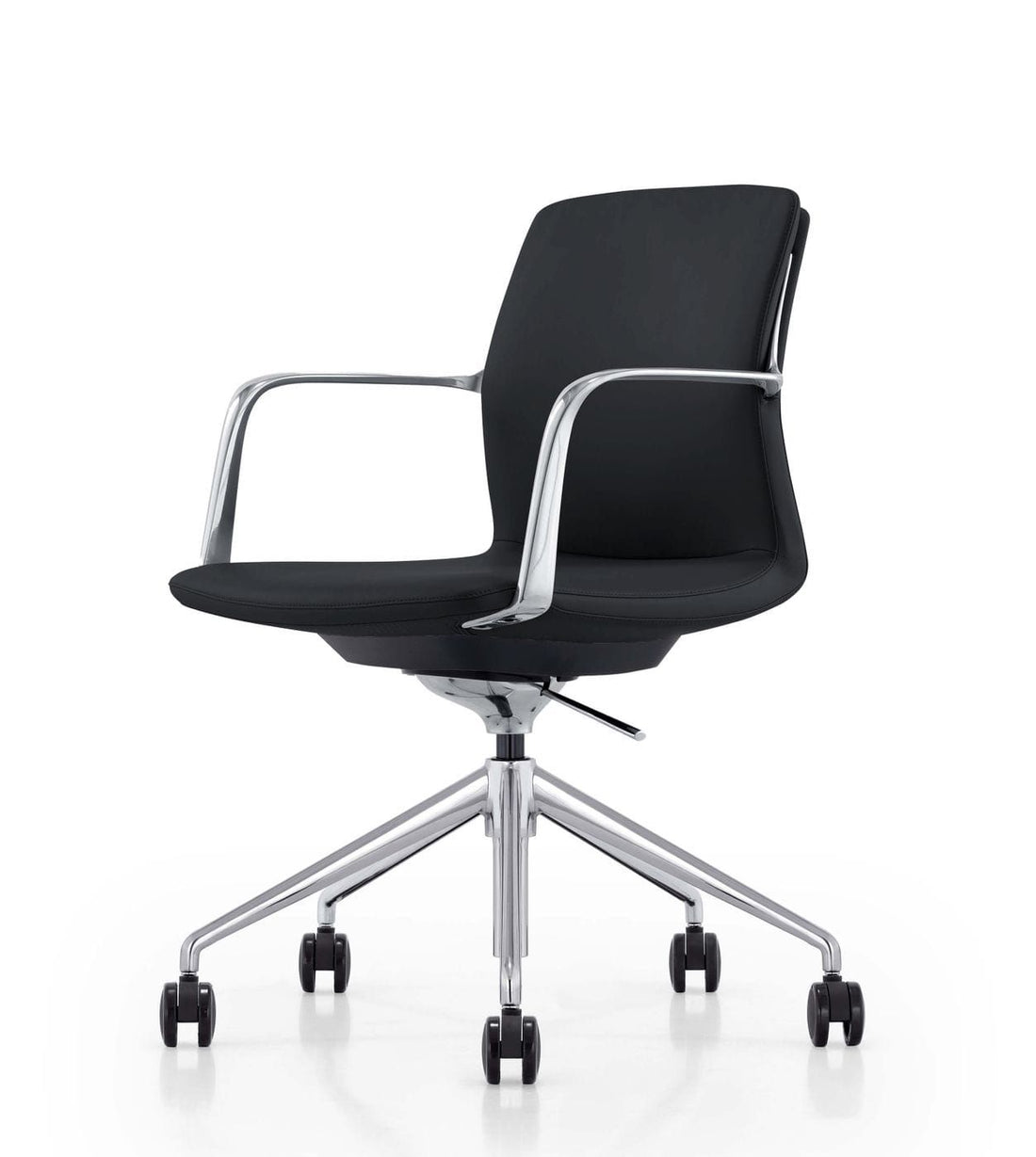 "Modrest Sundar Black Mid Back Conference Office Chair - Modern office chair" | Vrxco.com