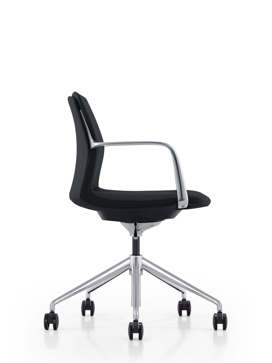 "Modrest Sundar Black Mid Back Conference Office Chair - Modern office chair" | Vrxco.com