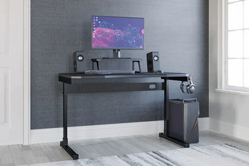 "Ashley H400-111 Lynxtyn 48" Desk with stylish design and functional features" | Vrxco.com